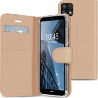 Accezz Wallet TPU Klapphülle für Samsung Galaxy A22 (5G) - Gold