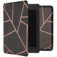 iMoshion Design Slim Hard Case Sleepcover für das Amazon Kindle Paperwhite 4 - Black Graphic