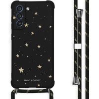 iMoshion Design Hülle mit Band für das Samsung Galaxy S21 FE - Stars Gold