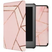 iMoshion Design Slim Hard Case Sleepcover für das Amazon Kindle 10 - Pink Graphic