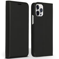 Accezz Premium Leather Slim Klapphülle für das iPhone 12 (Pro) - Schwarz