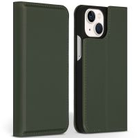 Accezz Premium Leather Slim Klapphülle für das iPhone 13 Mini - Grün