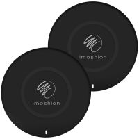 iMoshion 2 pack Qi Soft Touch Wireless Charger - Kabellose Ladegerät - 10 Watt - Schwarz