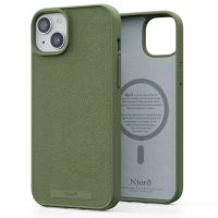 Njorð Collections Wildleder Comfort+ Case MagSafe für das iPhone 15 Plus - Olive