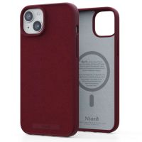 Njorð Collections Wildleder Comfort+ Case MagSafe für das iPhone 15 Plus - Red