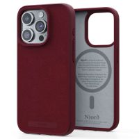 Njorð Collections Wildleder Comfort+ Case MagSafe für das iPhone 15 Pro - Red