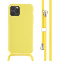 iMoshion Silikonhülle mit Band für das iPhone 11 Pro - Gelb