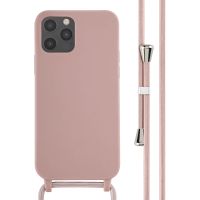 iMoshion Silikonhülle mit Band für das iPhone 12 (Pro) - Sand Pink