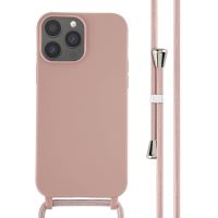 iMoshion Silikonhülle mit Band für das iPhone 13 Pro Max - Sand Pink