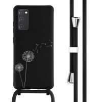 iMoshion Silikonhülle design mit Band für das Samsung Galaxy S20 FE - Dandelion Black