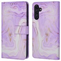iMoshion ﻿Design Klapphülle für das Samsung Galaxy A14 (5G/4G) - Purple Marble