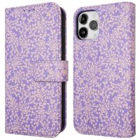 iMoshion ﻿Design Klapphülle für das iPhone 12 (Pro) - Purple White Flowers