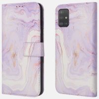 iMoshion ﻿Design Klapphülle für das Samsung Galaxy A51 - Purple Marble