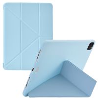 iMoshion Origami Klapphülle für das iPad Air 4 (2020) / Air 5 (2022) / Pro 11 (2018) / (2021) / (2022) - Hellblau