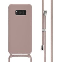 iMoshion Silikonhülle mit Band für das Samsung Galaxy S8 - Sand Pink