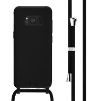 iMoshion Silikonhülle mit Band für das Samsung Galaxy S8 - Schwarz