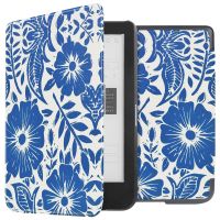 iMoshion Design Slim Hard Case Sleepcover für das Kobo Clara HD - Flower Tile