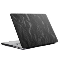 Selencia Cover mit Samtoberfläche für das MacBook Pro 14 Zoll (2021) / Pro 14 Zoll (2023) M3 chip - A2442 / A2779 / A2918 - Schwarz