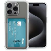 iMoshion Soft Case Back Cover mit Kartenfach für das iPhone 15 Pro - Transparent