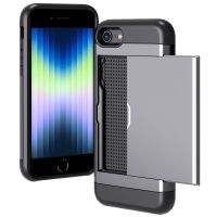 iMoshion Backcover mit Kartenfach für das iPhone SE (2022 / 2020) / 8 / 7 - Grau