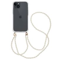 iMoshion Handykette mit Perlen + ﻿Handgelenkschlaufe für das iPhone 15 - Transparent