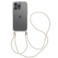 iMoshion Handykette mit Perlen + ﻿Handgelenkschlaufe für das iPhone 15 Pro Max - Transparent