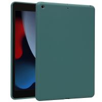 Accezz Liquid Silicone Back Cover für das iPad 10.2 (2019 / 2020 / 2021) - Dunkelgrün