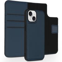 Accezz Premium Leather 2 in 1 Wallet Bookcase für das iPhone 15 - Dunkelblau
