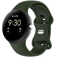 iMoshion Silikonband für das Google Pixel Watch / Watch 2 - Größe L - Dunkelgrün