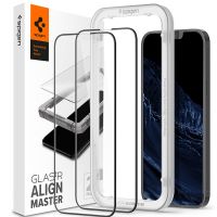 Spigen AlignMaster Full Screen Protector 2-Pack für das iPhone 13 Pro Max - Schwarz