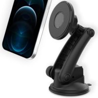 Accezz Telefonhalter für das Auto iPhone 12 Pro - MagSafe - Armaturenbrett und Windschutzscheibe - magnetisch - schwarz