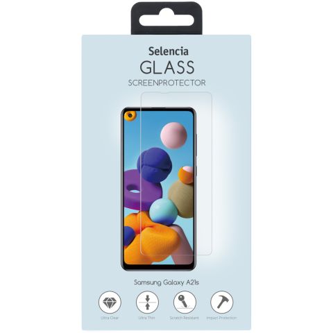 Selencia Displayschutz aus gehärtetem Glas Samsung Galaxy A21s