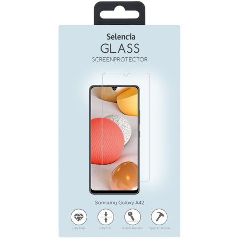 Selencia Displayschutz aus gehärtetem Glas für Samsung Galaxy A42