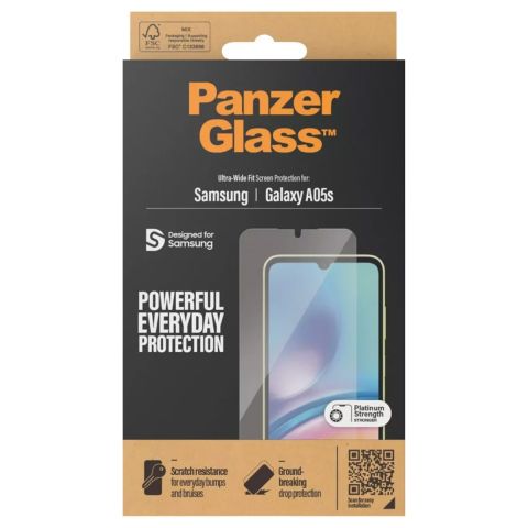 PanzerGlass Ultra-Wide Fit Antibakterieller Displayschutz für das Samsung Galaxy A05s