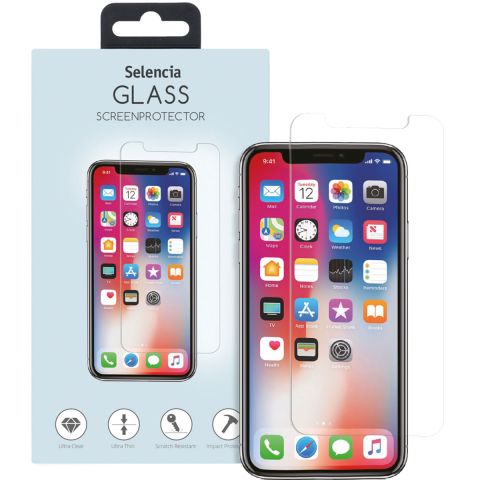 Selencia Displayschutz aus gehärtetem Glas für iPhone 11 Pro / Xs / X