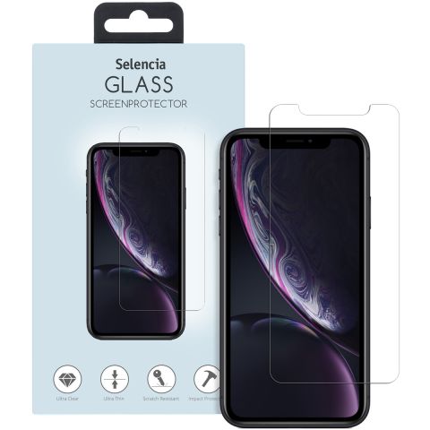 Selencia Displayschutz aus gehärtetem Glas iPhone 12 (Pro) / 11 / Xr
