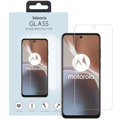 Selencia Displayschutz aus gehärtetem Glas für das Motorola Moto G32