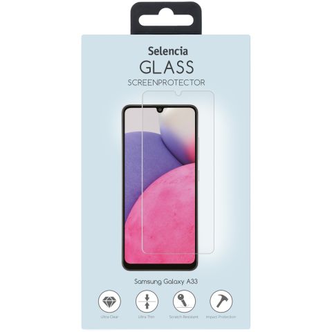 Selencia Displayschutz aus gehärtetem Glas für das Samsung Galaxy A33