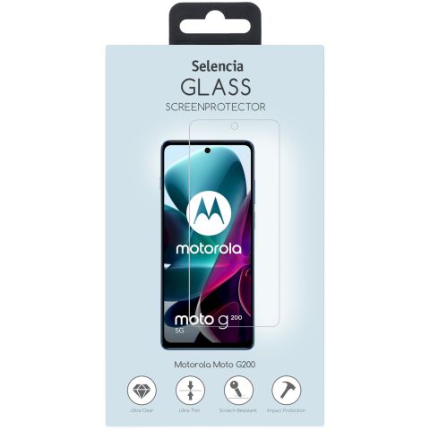 Selencia Displayschutz aus gehärtetem Glas für das Motorola Moto G200