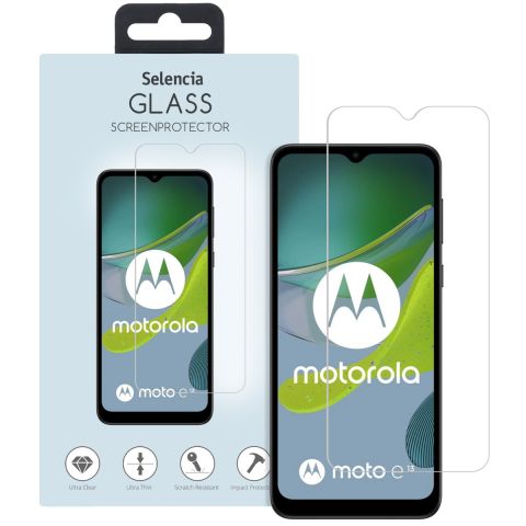 Selencia Displayschutz aus gehärtetem Glas für das Motorola Moto E13