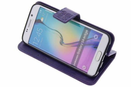 Kleeblumen Klapphülle für Samsung Galaxy S6 Edge