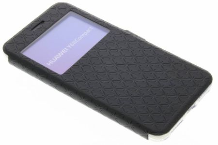 Schwarze Rauten-Klapphülle für Huawei Y5 2/Y6 2 Compact
