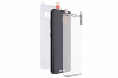 Weißer Screen Protector Front + Back Samsung Galaxy S8 Plus