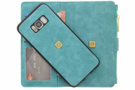 Türkise luxuriöse Portemonnaie-Klapphülle für das Samsung Galaxy S8 Plus