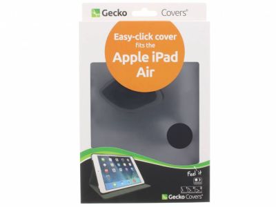 Gecko Covers Easy-Click Klapphülle für das iPad Air 2 (2014) / Air 1 (2013) - Schwarz