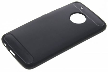Schwarzer Brushed TPU Case Motorola Moto G5 Plus