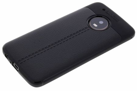 Leder Silikon-Case für Motorola Moto G5 Plus