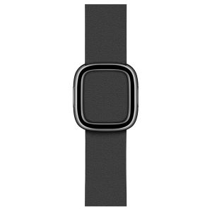 Apple Leather Band Modern Buckle für die Apple Watch Series 1-9 / SE - 38/40/41 mm - Größe S - Schwarz