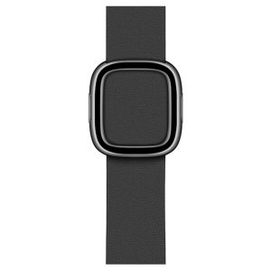 Apple Leather Band Modern Buckle für die Apple Watch Series 1-9 / SE - 38/40/41 mm - Größe M - Schwarz
