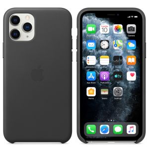 Apple Leder-Case Schwarz für das iPhone 11 Pro